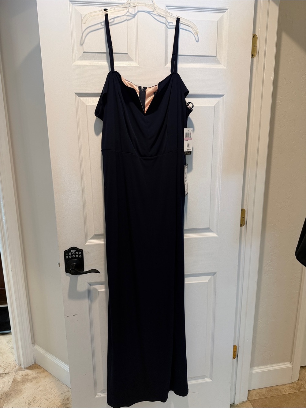 City Studio Navy Gown with Blush Lining